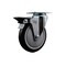 Service Caster 5'' Black Poly Wheel Swivel Top Plate Caster Posi Brake SCC-20S514-PPUB-BLK-PLB - alternate 1